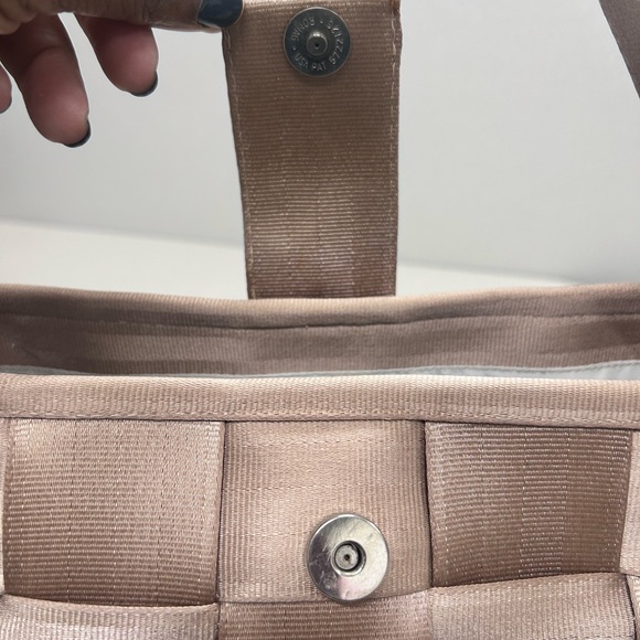 Like New-Harvey’s Seatbelt Purse- Short Handle-Cognac. No callouts. Retails $200 - Picture 6 of 8